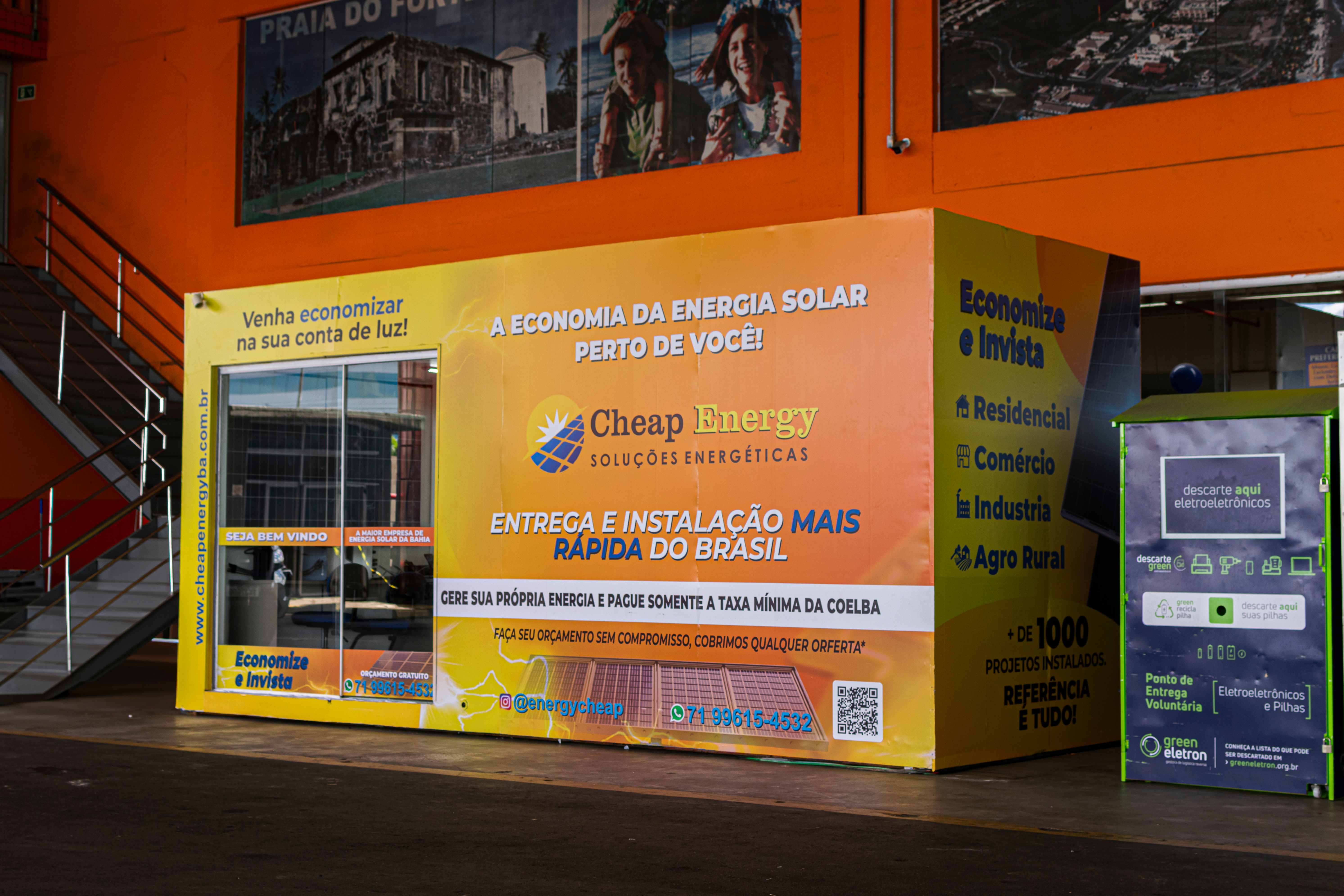 Quiosque da Cheap Energy no Atakarejo - Estrada do Coco